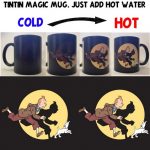 Tintin colour changing magic coffee mug