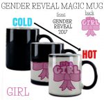 Gender reveal magic mug coffee cup it's a GIRL