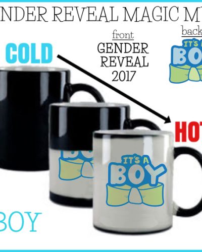 Gender reveal magic mug coffee cup it's a Boy