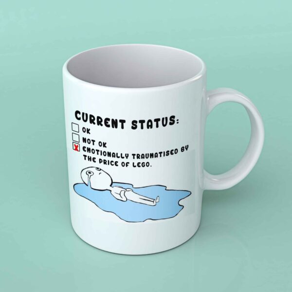 Emotionally traumatised by price of lego coffee mug