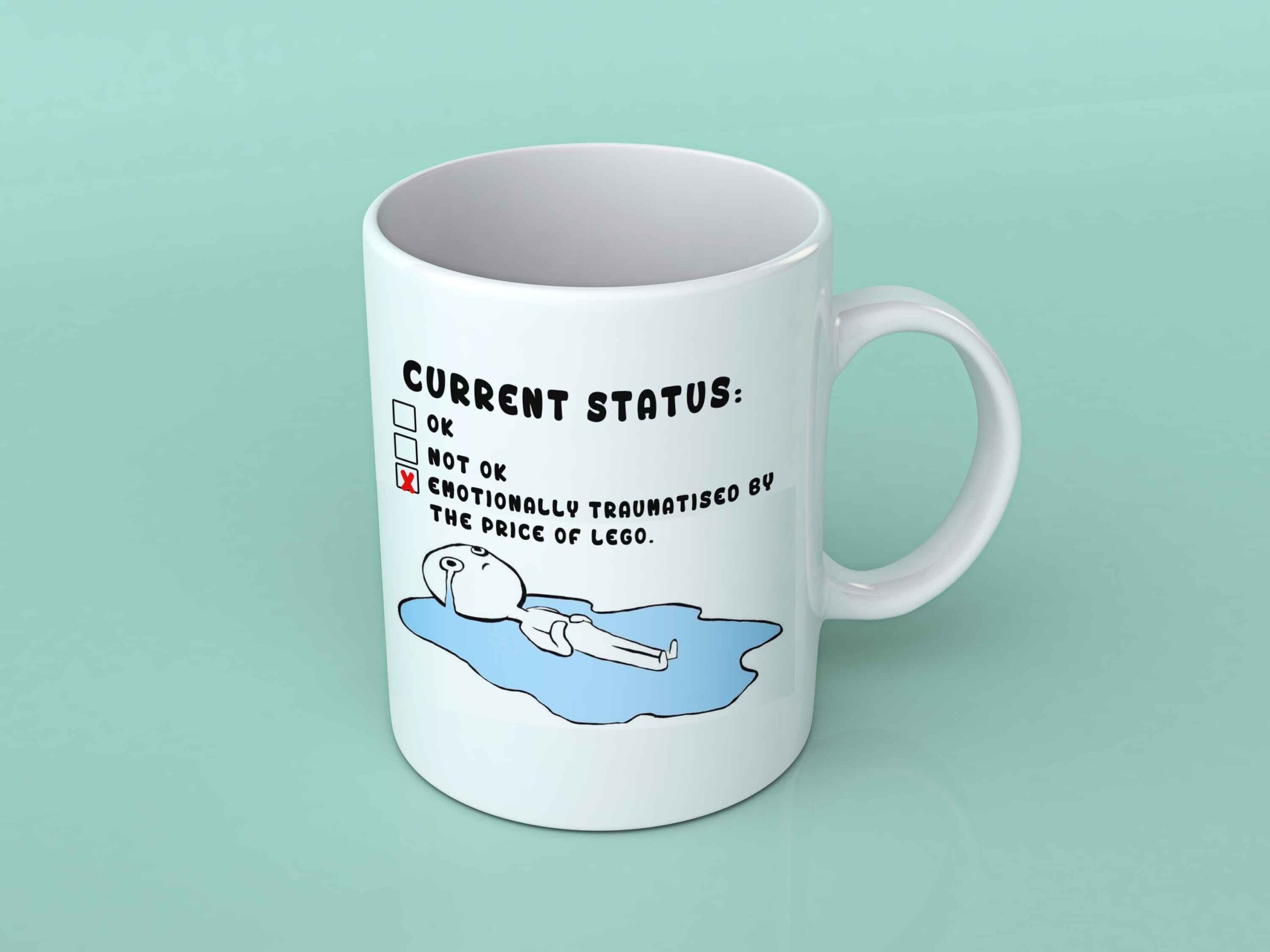 Emotionally traumatised by price of lego coffee mug