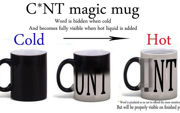 Cunt colour changing magic mug