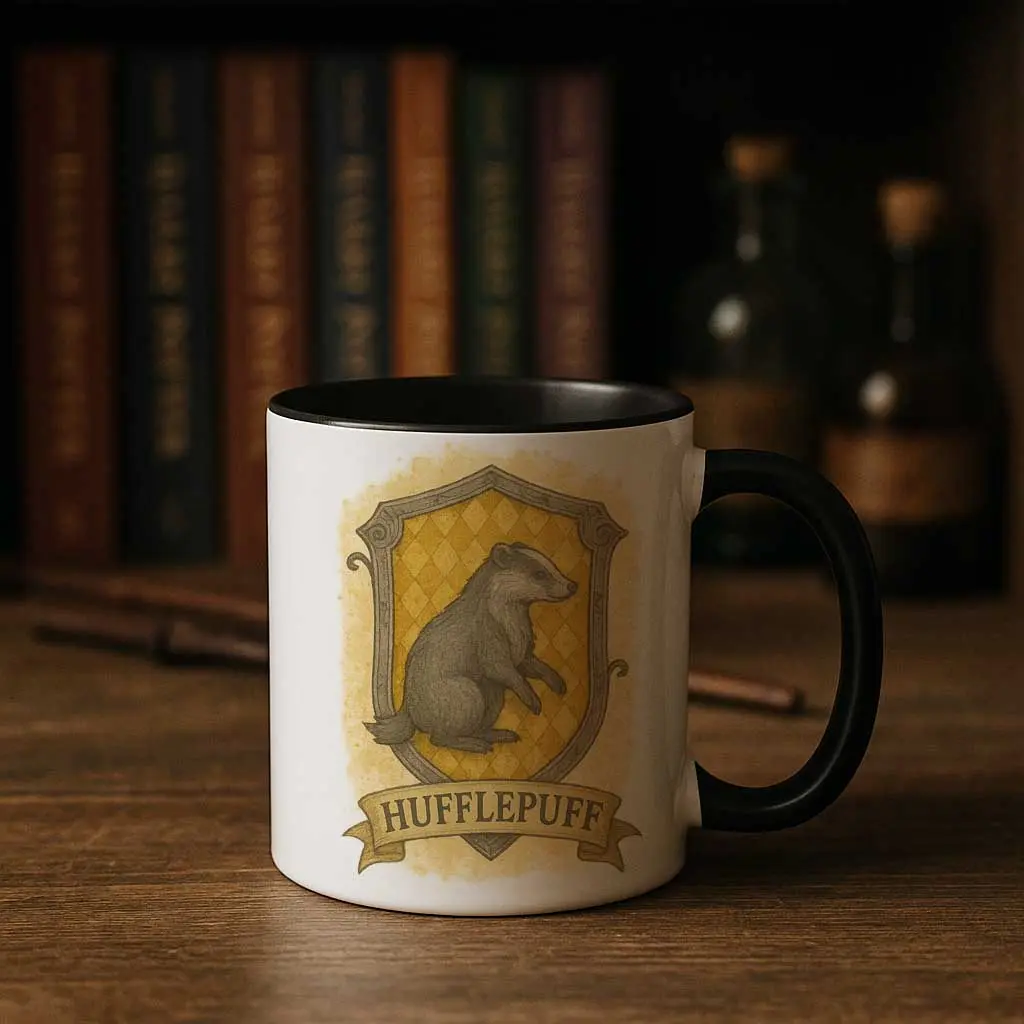 Hufflepuff House Crest Mug – Loyalty & Kindness
