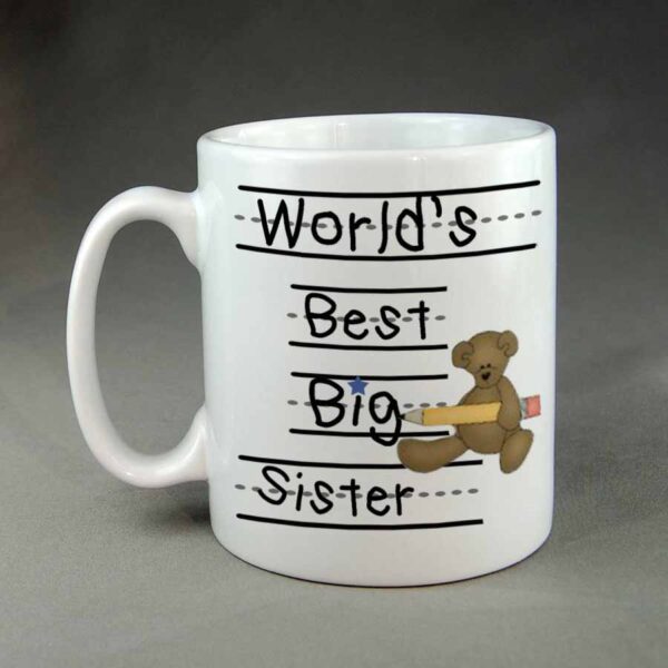 Worlds best big Sister Custom Coffee mug