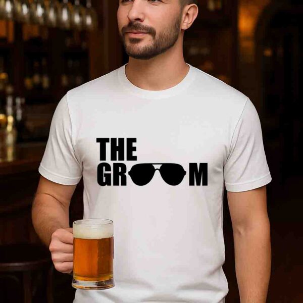 Aviator Sunglasses Bachelor & Wedding T-Shirt- The Groom