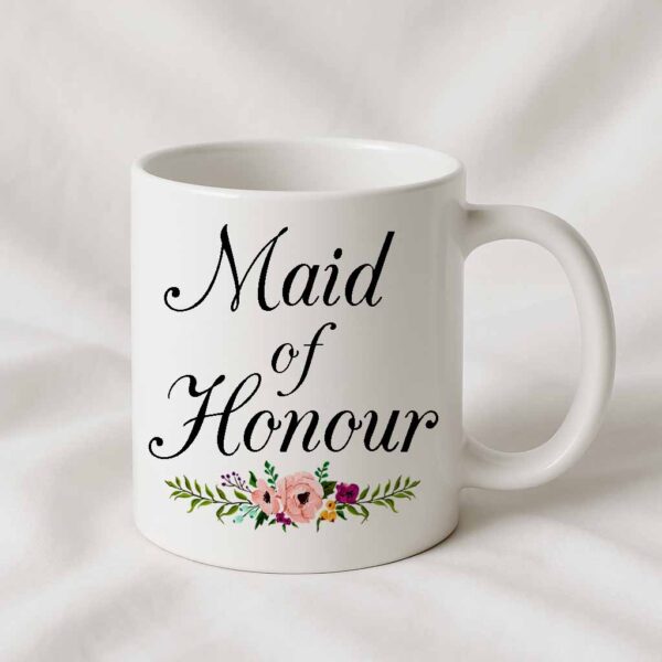Wedding Mug – Maid of Honour Floral