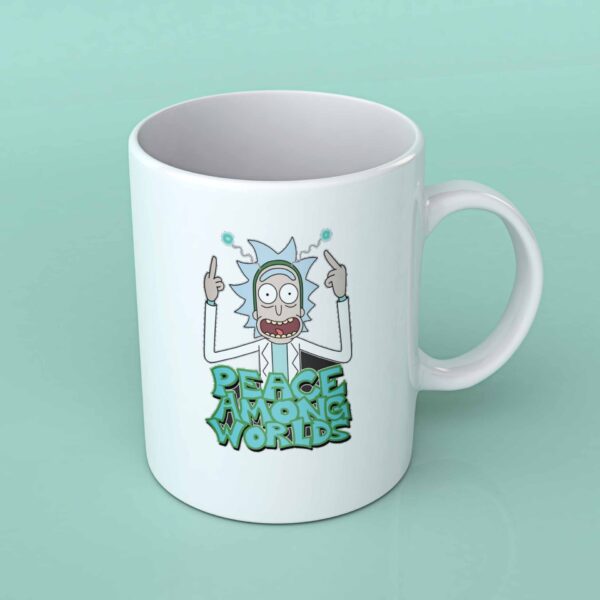 Peace among worlds Rick and Morty Coffee mug