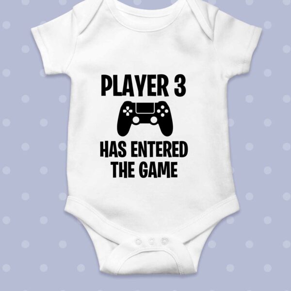 Player 3 has entered the game baby grow