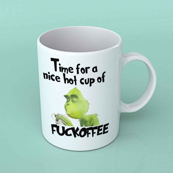 Time for a nice hot cup of fuckoffee mug