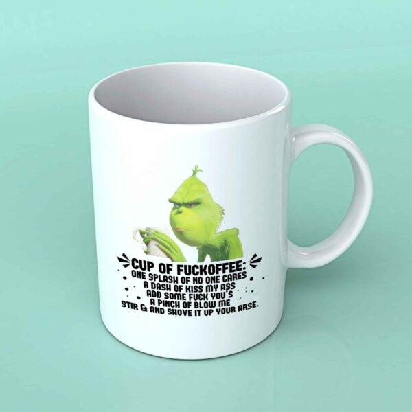 The Grinch fuckoffee coffee mug