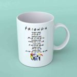 Friends flirt like Joey coffee mug