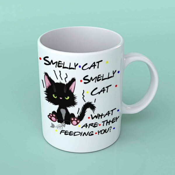 Smelly cat friends coffee mug