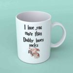 I love you more than Dobby loves socks coffee mug