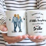 Best friends because of you I laugh coffee mug