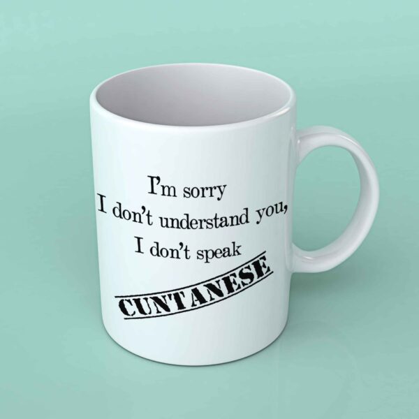 I'm sorry I don't understand you Coffee mug