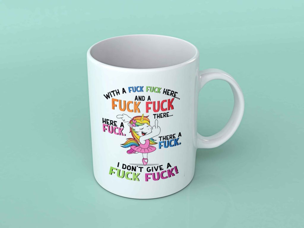 Funny coffee mugs South Africa – unicorn swear mug by Mugman