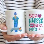 50% nurse 50% coffee mug