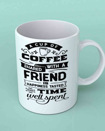 A cup of coffee shared Coffee mug