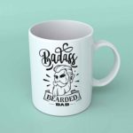 Badass bearded Dad coffee mug