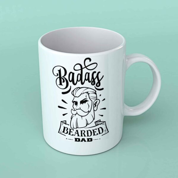 Badass bearded Dad coffee mug