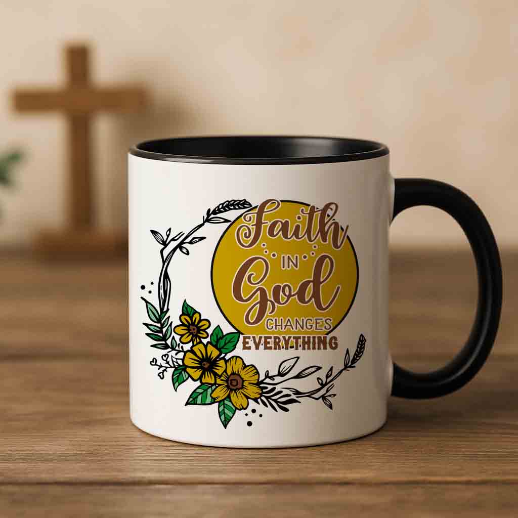 Faith in God coffee mug
