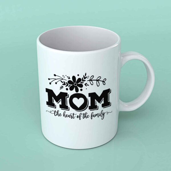 Mom the heart of the Family Coffee mug