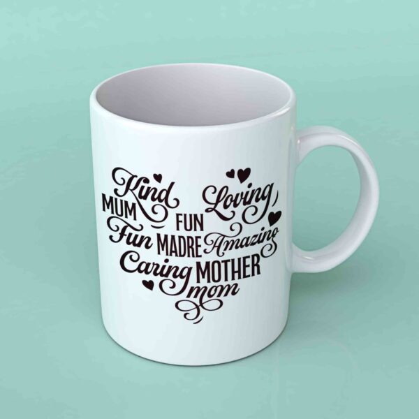 Mother heart shape coffee mug 1