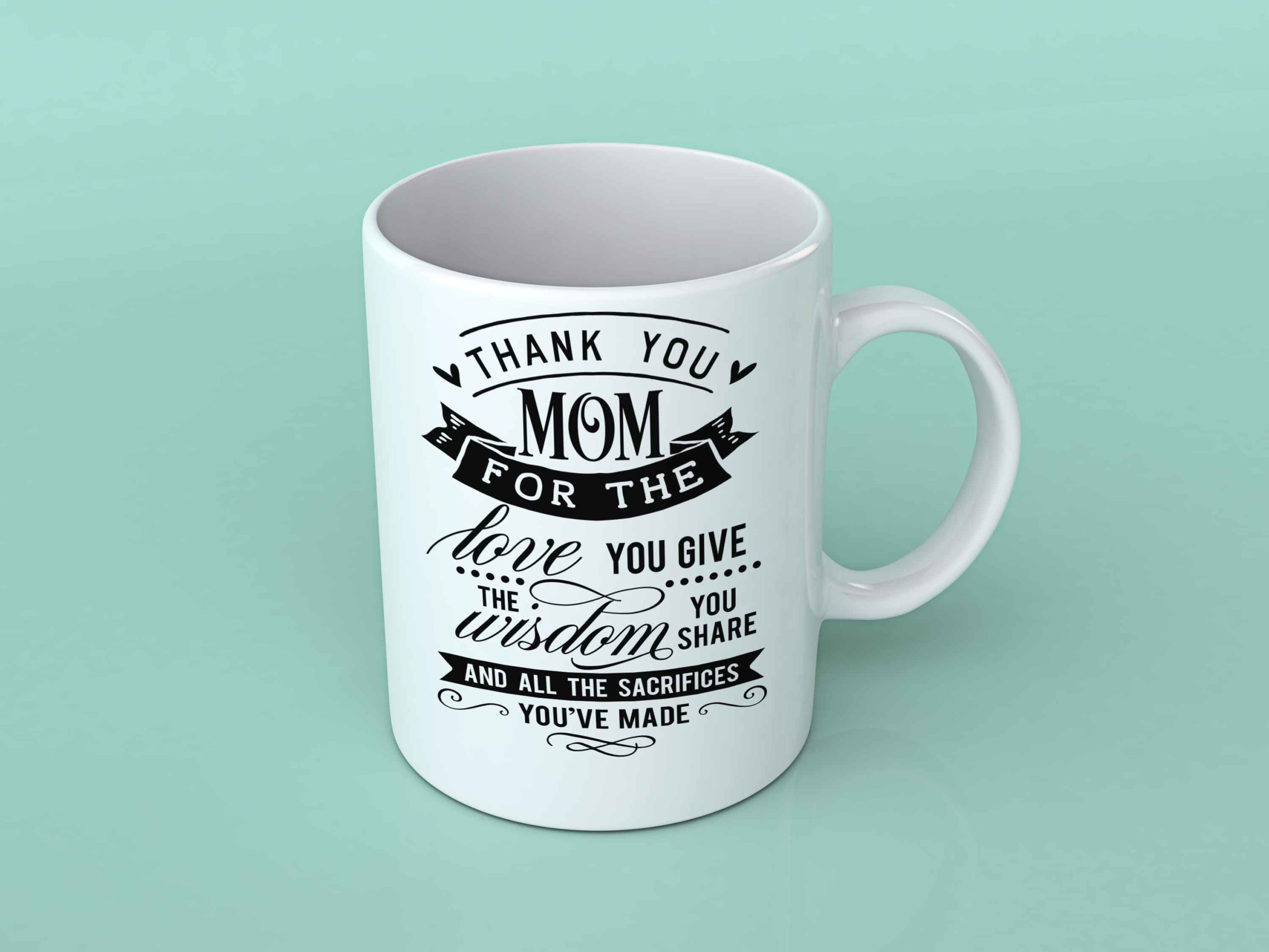 Thank you Mom for the Love coffee mug