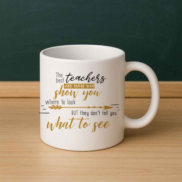 The Best Teachers Show You Where to Look Mug