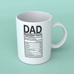 Dad nutritional facts coffee mug