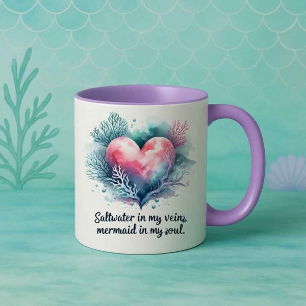 Mermaid Mug – Saltwater in My Veins