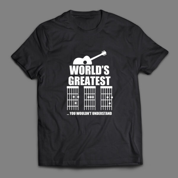 World's greatest Dad guitar chords T-shirt