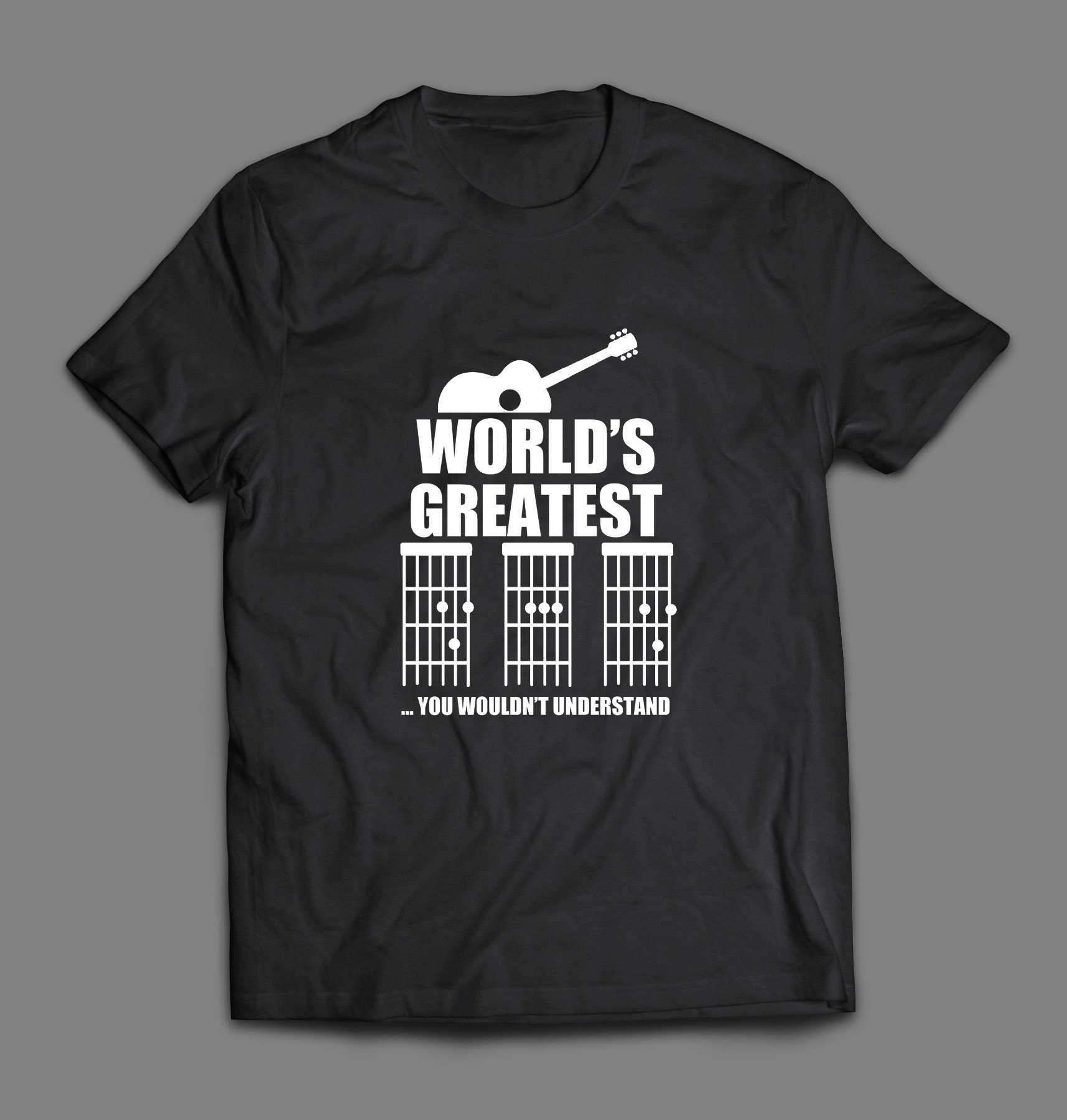 World's greatest Dad guitar chords T-shirt