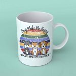 Dogs make me happy coffee mug