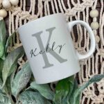 Initial and name mug