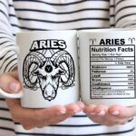 Aries star sign nutrition facts coffee mug