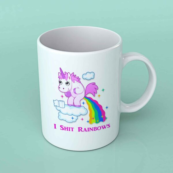I shit rainbows Unicorn coffee mug