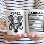 Libra star sign nutrition facts coffee mug