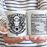 Sagittarius star sign nutrition facts coffee mug