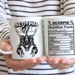 Scorpio star sign nutrition facts coffee mug