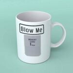 Blow me play station 1 memory card coffee mug