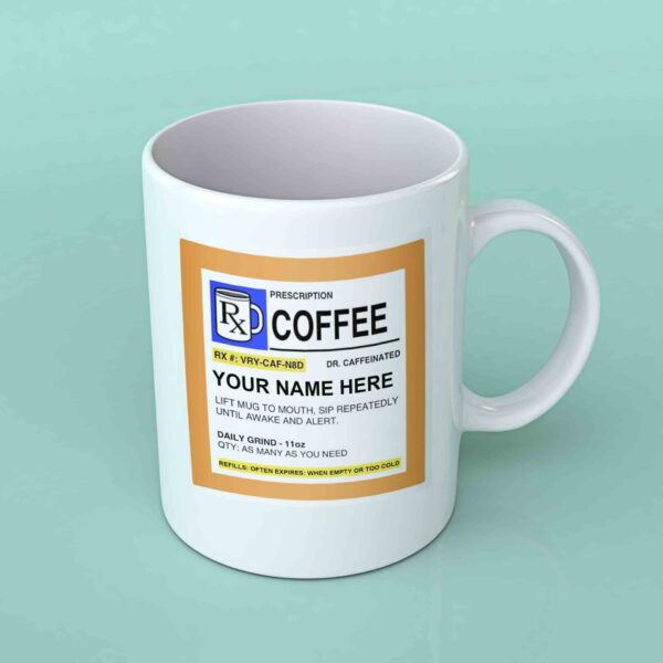 Personalised Prescription coffee mug