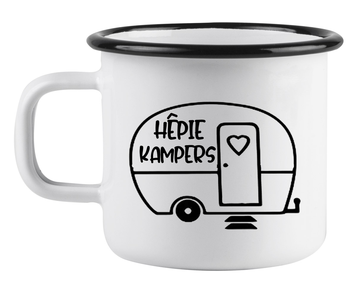 Hepie Kampers afrikaans enamel mug