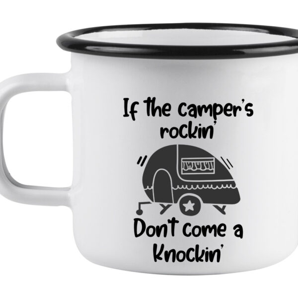 If the campers rocking enamel mug
