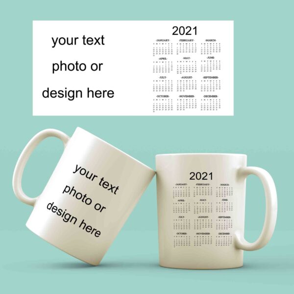 Calendar coffee mug 2021