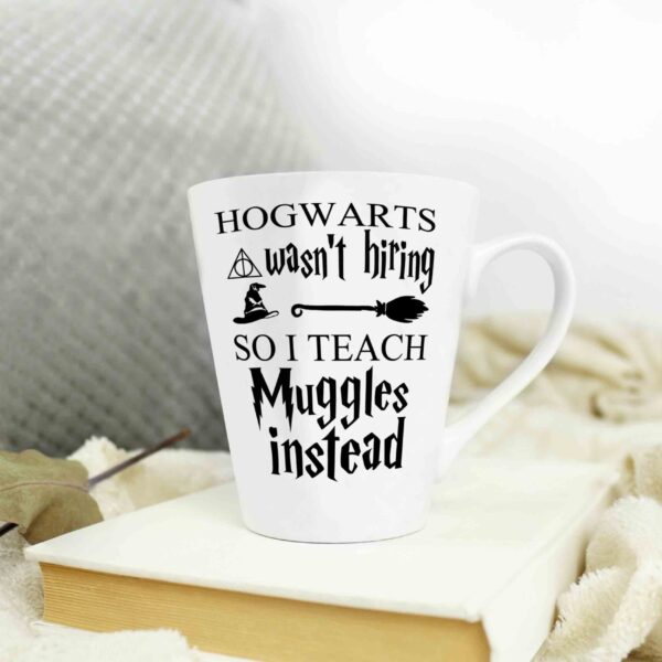 Hogwarts wasn't hiring cone shape coffee mug