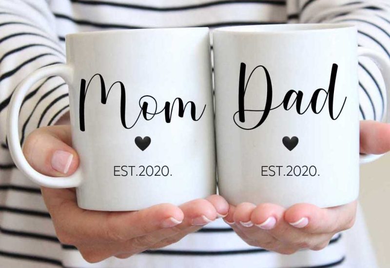 Mom Dad est Mug set