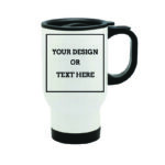 Travel mug White and black