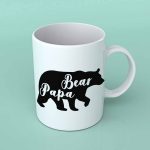 Papa bear Dad coffee mug
