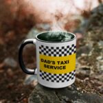 Dads Taxi service two tone coffee mug